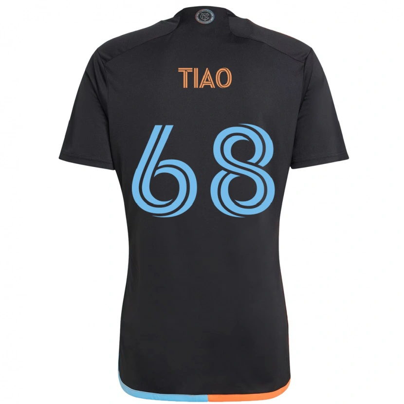 Danxen Kvinnor Christopher Tiao #68 Svart Blå Orange Bortatröja Matchtröjor 2025/26 Tröjor T-Tröja