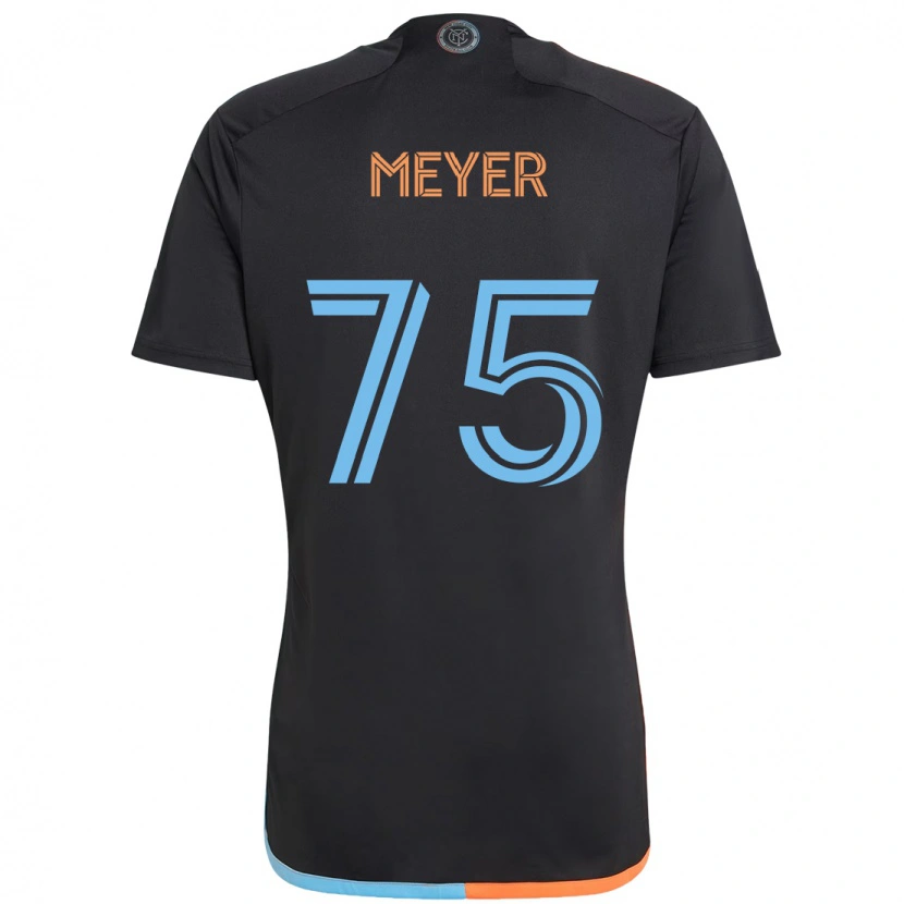 Danxen Kvinnor Will Meyer #75 Svart Blå Orange Bortatröja Matchtröjor 2025/26 Tröjor T-Tröja