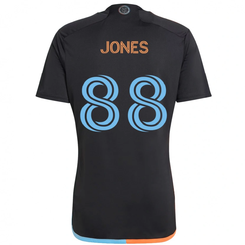 Danxen Kvinnor Malachi Jones #88 Svart Blå Orange Bortatröja Matchtröjor 2025/26 Tröjor T-Tröja