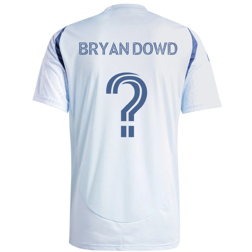 Danxen Kvinnor Bryan Dowd #0 Ljus Himmel Blåblå Bortatröja Matchtröjor 2025/26 Tröjor T-Tröja
