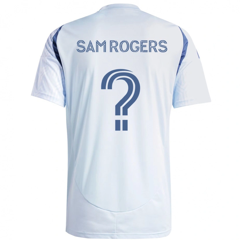 Danxen Kvinnor Sam Rogers #0 Ljus Himmel Blåblå Bortatröja Matchtröjor 2025/26 Tröjor T-Tröja