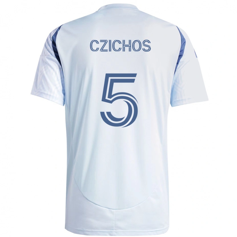 Danxen Kvinnor Rafael Czichos #5 Ljus Himmel Blåblå Bortatröja Matchtröjor 2025/26 Tröjor T-Tröja