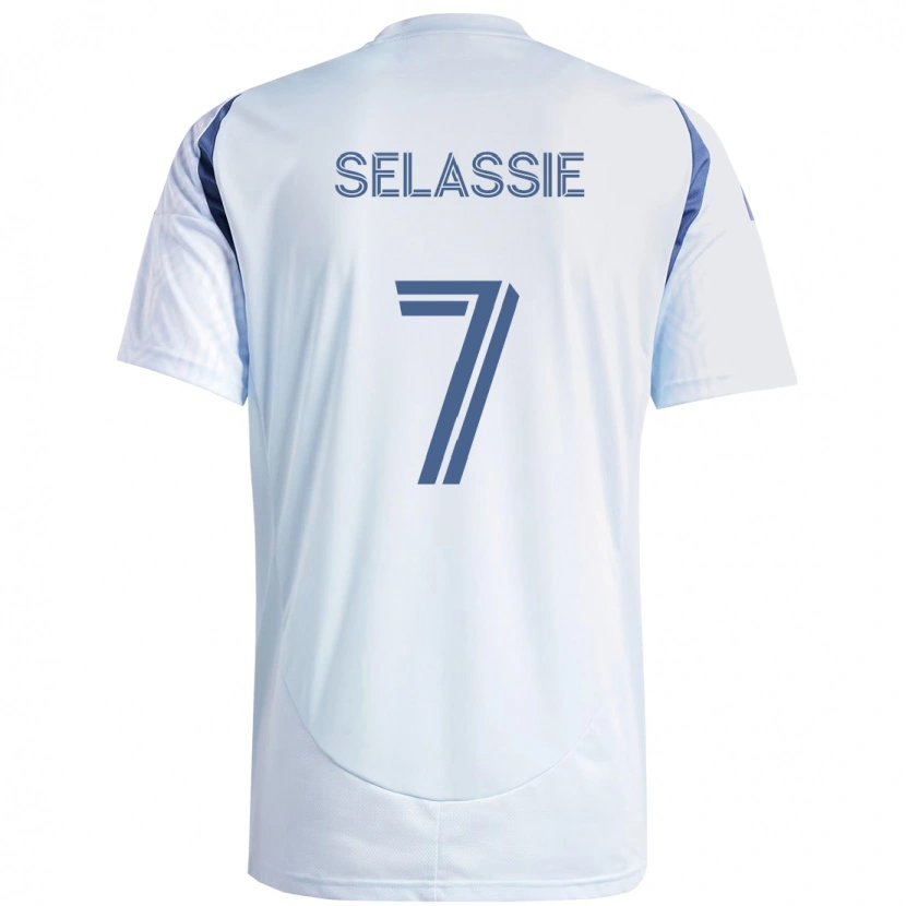 Danxen Kvinnor Maren Haile-Selassie #7 Ljus Himmel Blåblå Bortatröja Matchtröjor 2025/26 Tröjor T-Tröja