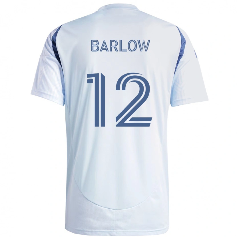 Danxen Kvinnor Tom Barlow #12 Ljus Himmel Blåblå Bortatröja Matchtröjor 2025/26 Tröjor T-Tröja