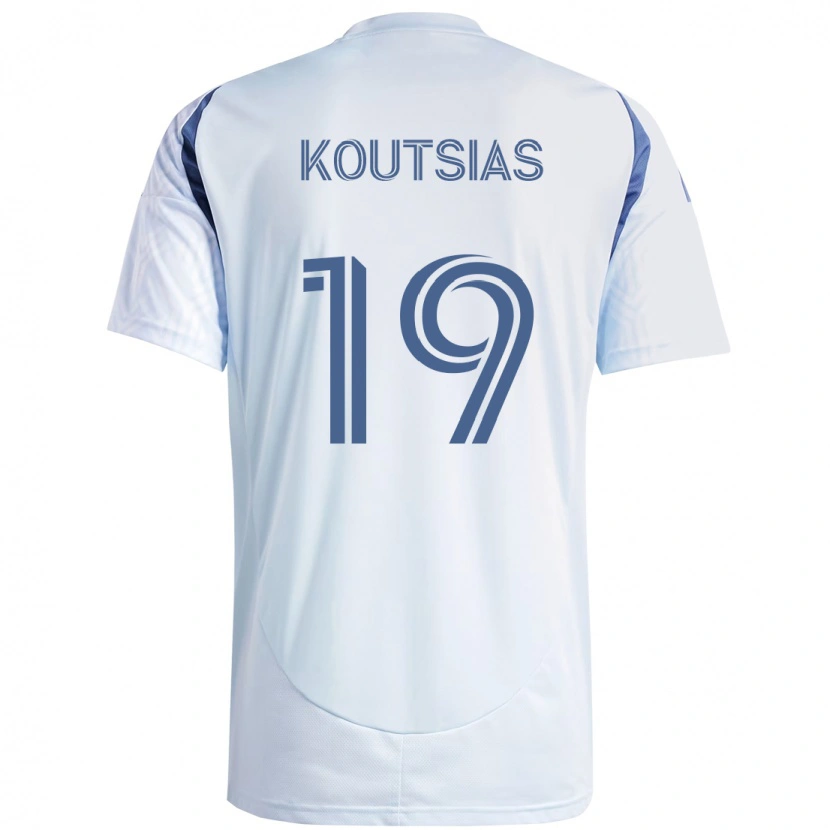 Danxen Kvinnor Georgios Koutsias #19 Ljus Himmel Blåblå Bortatröja Matchtröjor 2025/26 Tröjor T-Tröja