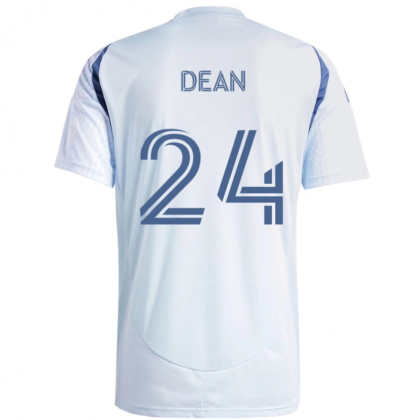 Danxen Kvinnor Jonathan Dean #24 Ljus Himmel Blåblå Bortatröja Matchtröjor 2025/26 Tröjor T-Tröja