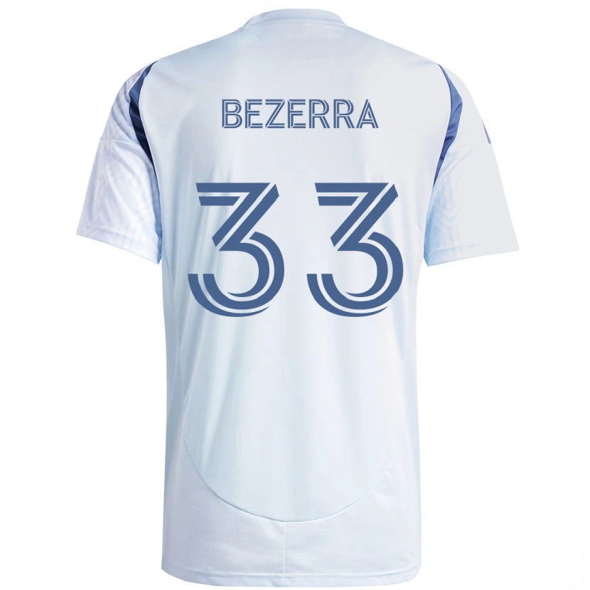 Danxen Kvinnor Victor Bezerra #33 Ljus Himmel Blåblå Bortatröja Matchtröjor 2025/26 Tröjor T-Tröja