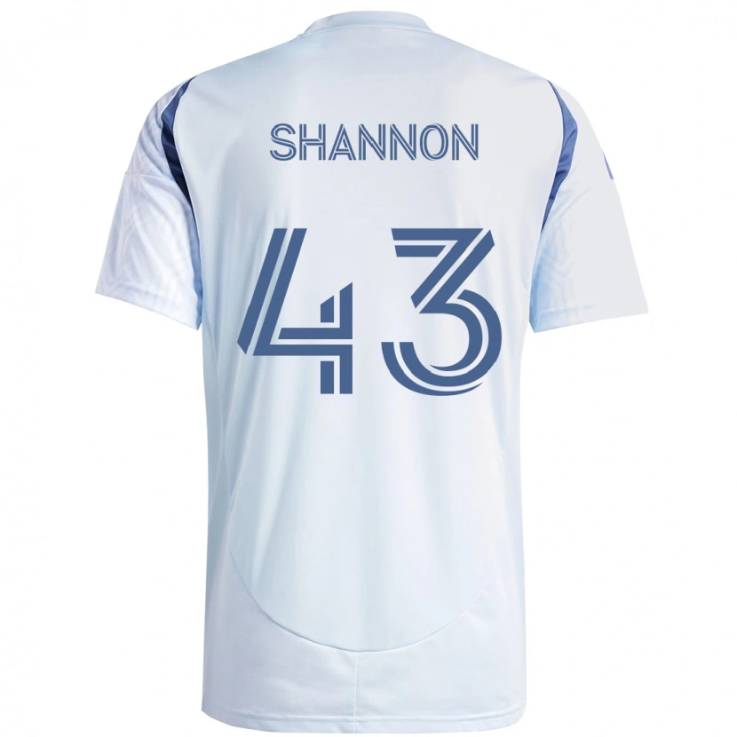 Danxen Kvinnor Jaylen Shannon #43 Ljus Himmel Blåblå Bortatröja Matchtröjor 2025/26 Tröjor T-Tröja