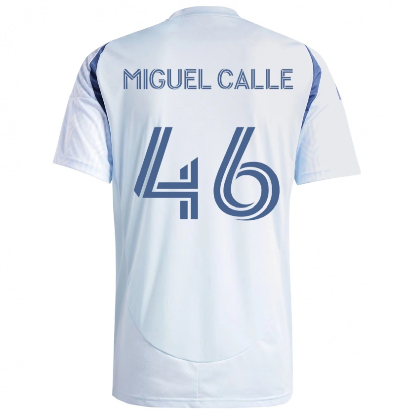 Danxen Kvinnor Juan Miguel Calle #46 Ljus Himmel Blåblå Bortatröja Matchtröjor 2025/26 Tröjor T-Tröja
