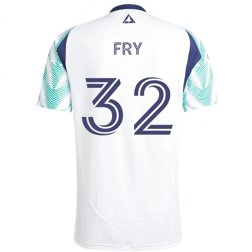 Danxen Kvinnor Malcolm Fry #32 Vit Blå Bortatröja Matchtröjor 2025/26 Tröjor T-Tröja