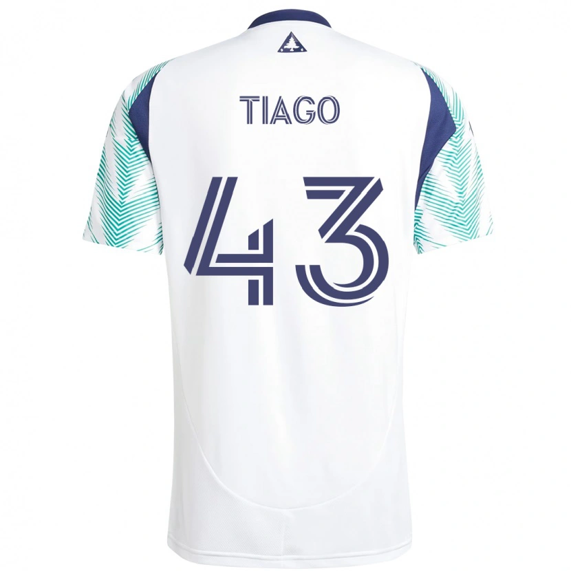 Danxen Kvinnor Santiago Suárez #43 Vit Blå Bortatröja Matchtröjor 2025/26 Tröjor T-Tröja