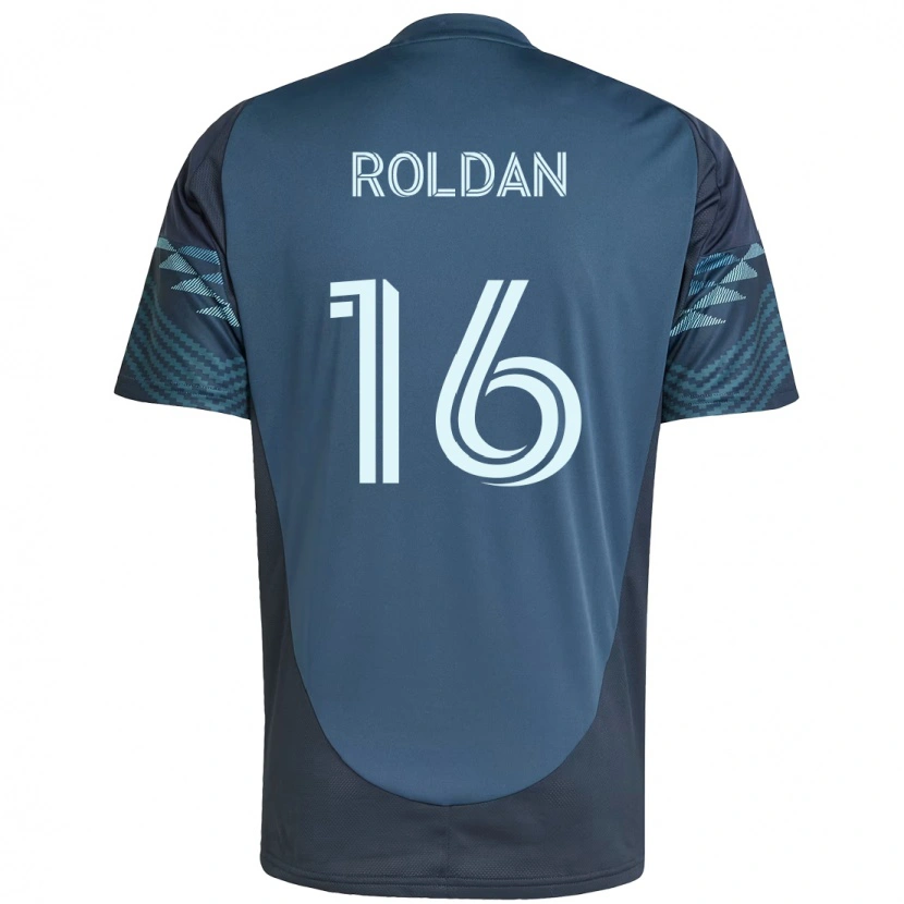 Danxen Kvinnor Álex Roldán #16 Ljusblå Bortatröja Matchtröjor 2025/26 Tröjor T-Tröja