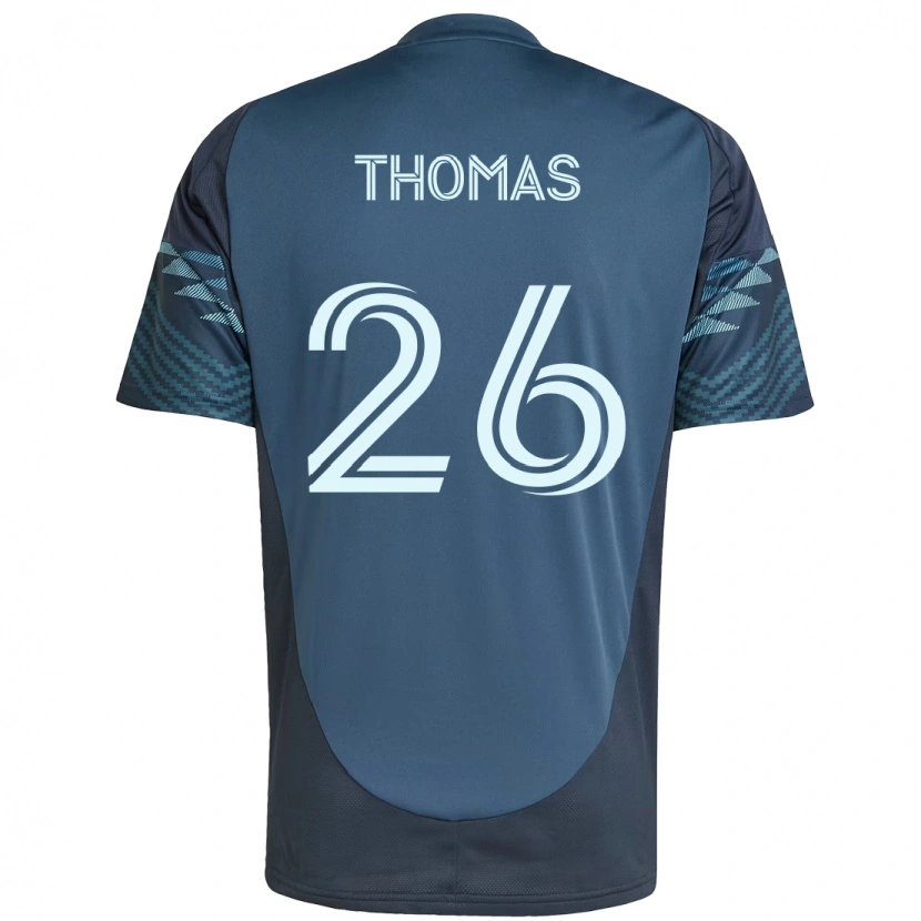 Danxen Kvinnor Andrew Thomas #26 Ljusblå Bortatröja Matchtröjor 2025/26 Tröjor T-Tröja
