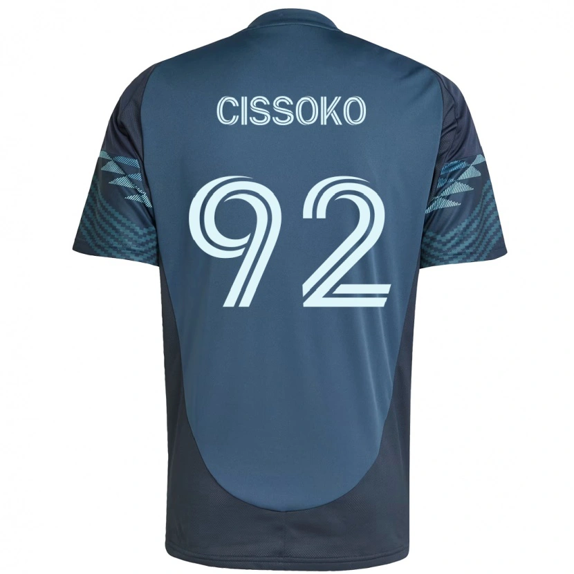 Danxen Kvinnor Abdoulaye Cissoko #92 Ljusblå Bortatröja Matchtröjor 2025/26 Tröjor T-Tröja