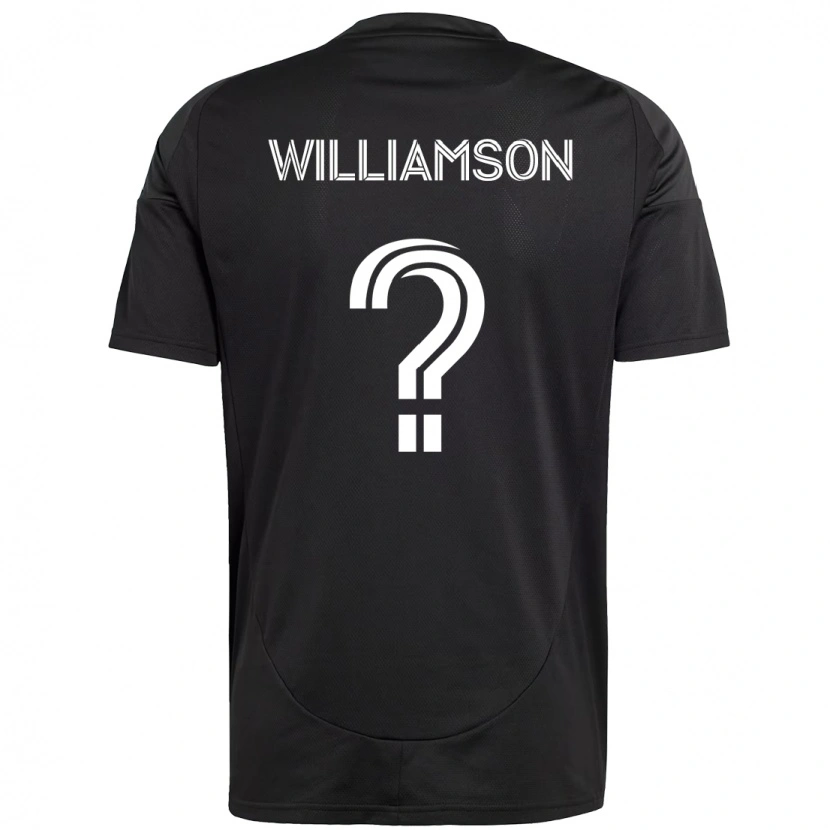 Danxen Kvinnor Eryk Williamson #0 Svart Vit Bortatröja Matchtröjor 2025/26 Tröjor T-Tröja