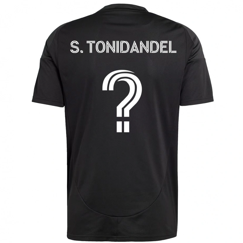 Danxen Kvinnor Simon Tonidandel #0 Svart Vit Bortatröja Matchtröjor 2025/26 Tröjor T-Tröja