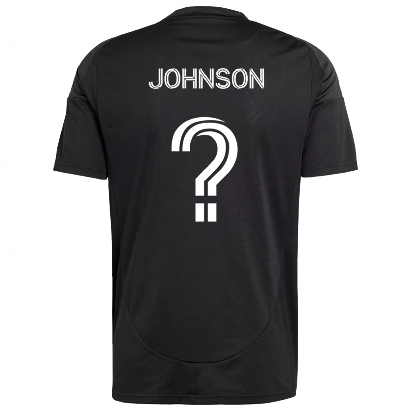 Danxen Kvinnor Tate Johnson #0 Svart Vit Bortatröja Matchtröjor 2025/26 Tröjor T-Tröja