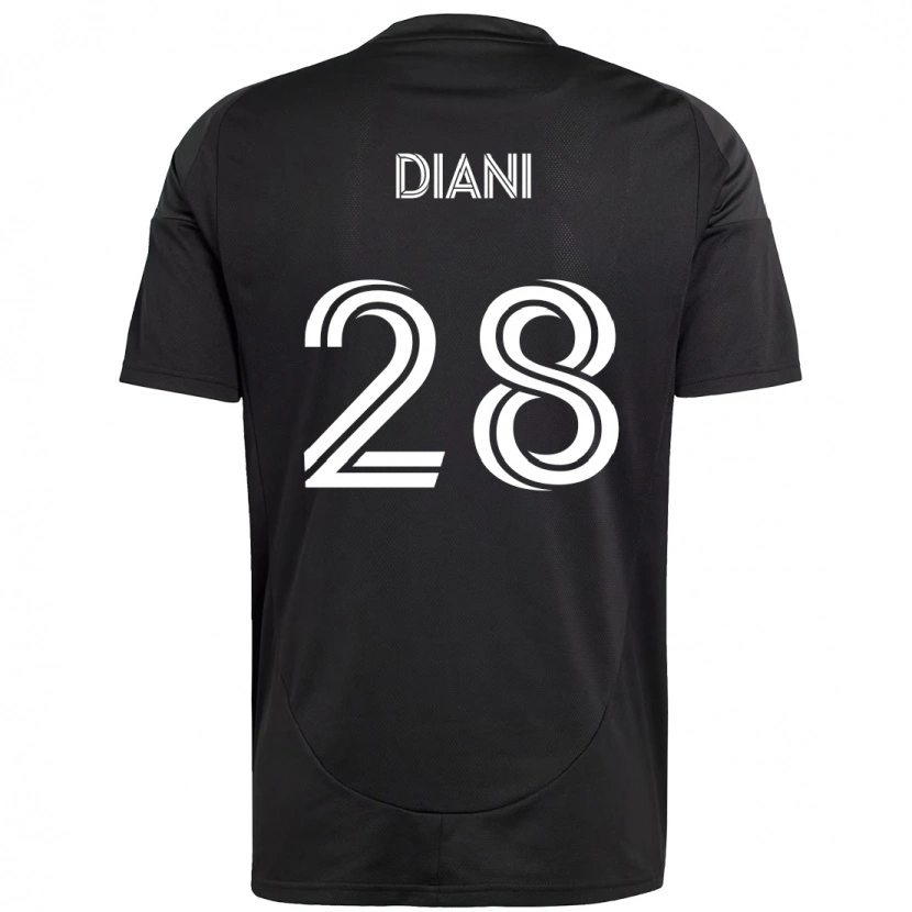 Danxen Kvinnor Djibril Diani #28 Svart Vit Bortatröja Matchtröjor 2025/26 Tröjor T-Tröja
