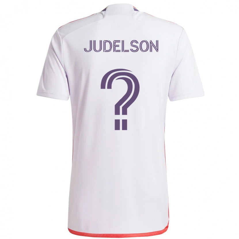 Danxen Kvinnor Dylan Judelson #0 Vit Lila Bortatröja Matchtröjor 2025/26 Tröjor T-Tröja