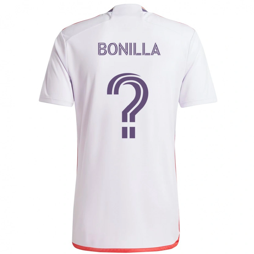 Danxen Kvinnor Jarell Bonilla #0 Vit Lila Bortatröja Matchtröjor 2025/26 Tröjor T-Tröja