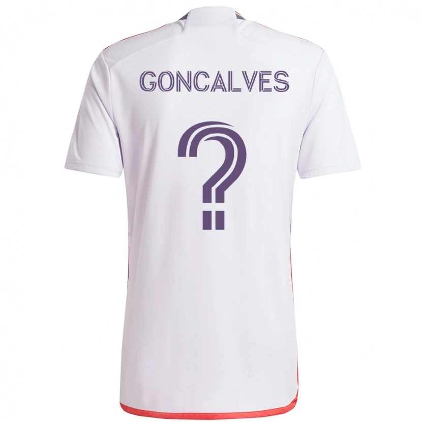 Danxen Kvinnor Bernardo Goncalves #0 Vit Lila Bortatröja Matchtröjor 2025/26 Tröjor T-Tröja