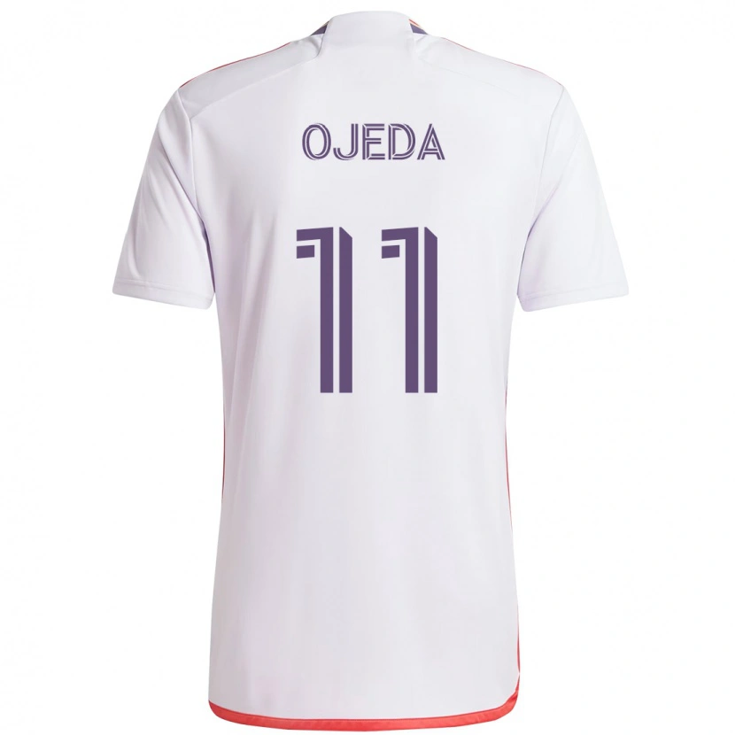 Danxen Kvinnor Martín Ojeda #11 Vit Lila Bortatröja Matchtröjor 2025/26 Tröjor T-Tröja