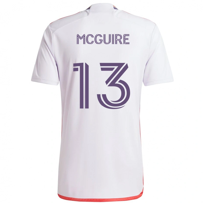 Danxen Kvinnor Duncan Mcguire #13 Vit Lila Bortatröja Matchtröjor 2025/26 Tröjor T-Tröja