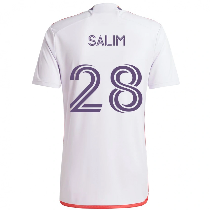 Danxen Kvinnor Abdi Salim #28 Vit Lila Bortatröja Matchtröjor 2025/26 Tröjor T-Tröja