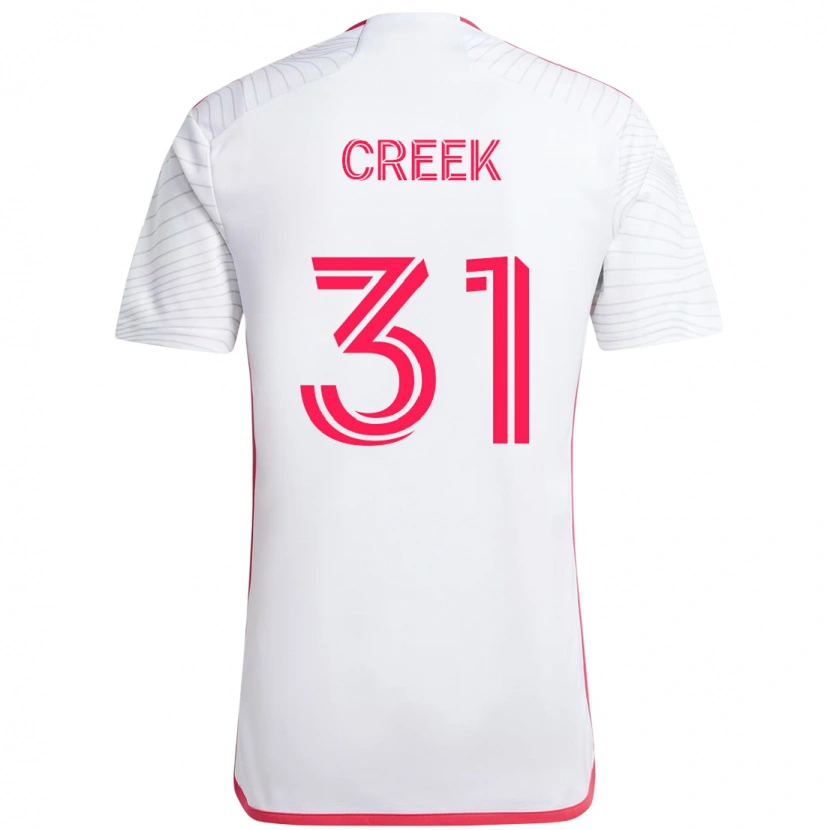 Danxen Kvinnor Michael Creek #31 Vit Magenta Bortatröja Matchtröjor 2025/26 Tröjor T-Tröja