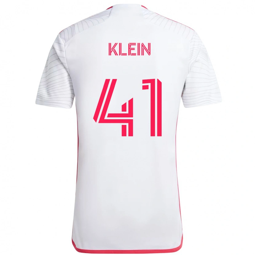 Danxen Kvinnor Johnny Klein #41 Vit Magenta Bortatröja Matchtröjor 2025/26 Tröjor T-Tröja