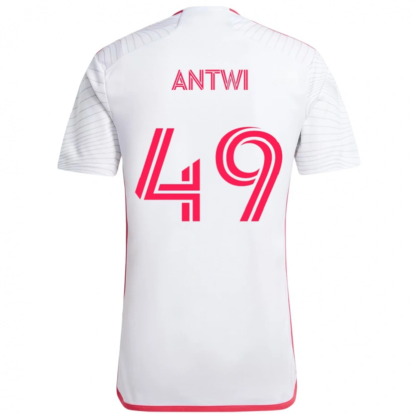 Danxen Kvinnor Seth Antwi #49 Vit Magenta Bortatröja Matchtröjor 2025/26 Tröjor T-Tröja