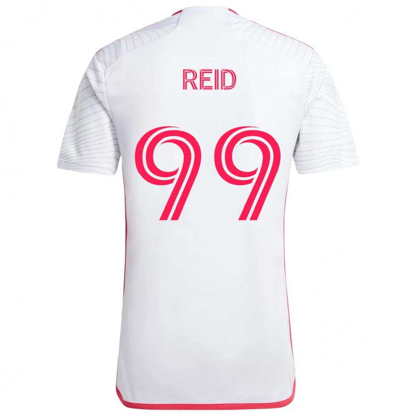 Danxen Kvinnor Jayden Reid #99 Vit Magenta Bortatröja Matchtröjor 2025/26 Tröjor T-Tröja