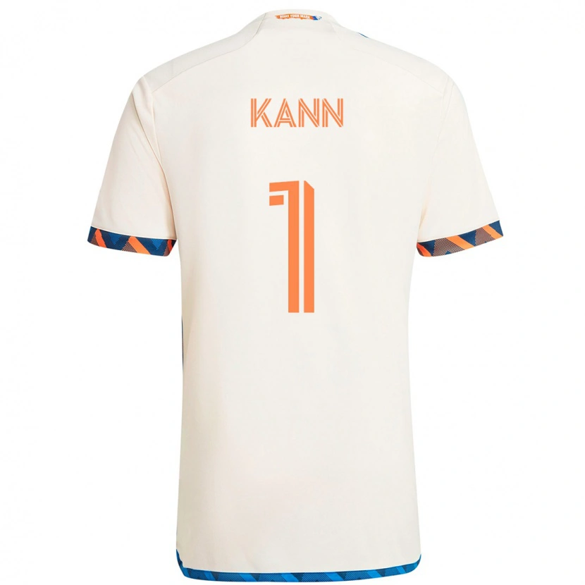 Danxen Kvinnor Alec Kann #1 Vit Blå Orange Bortatröja Matchtröjor 2025/26 Tröjor T-Tröja