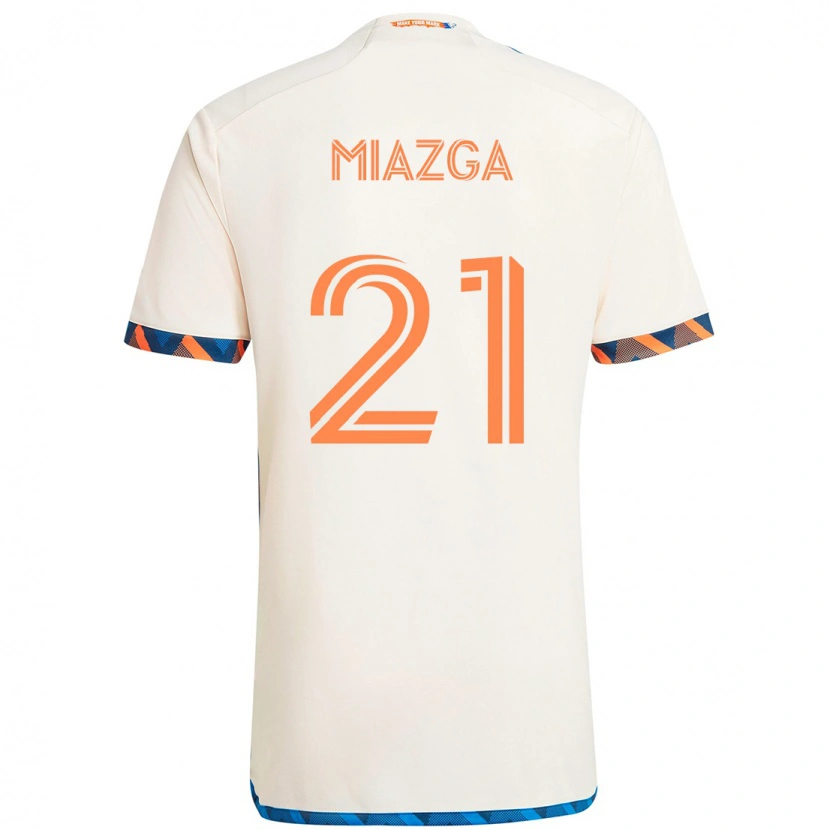 Danxen Kvinnor Matt Miazga #21 Mörkblå Orange Bortatröja Matchtröjor 2025/26 Tröjor T-Tröja