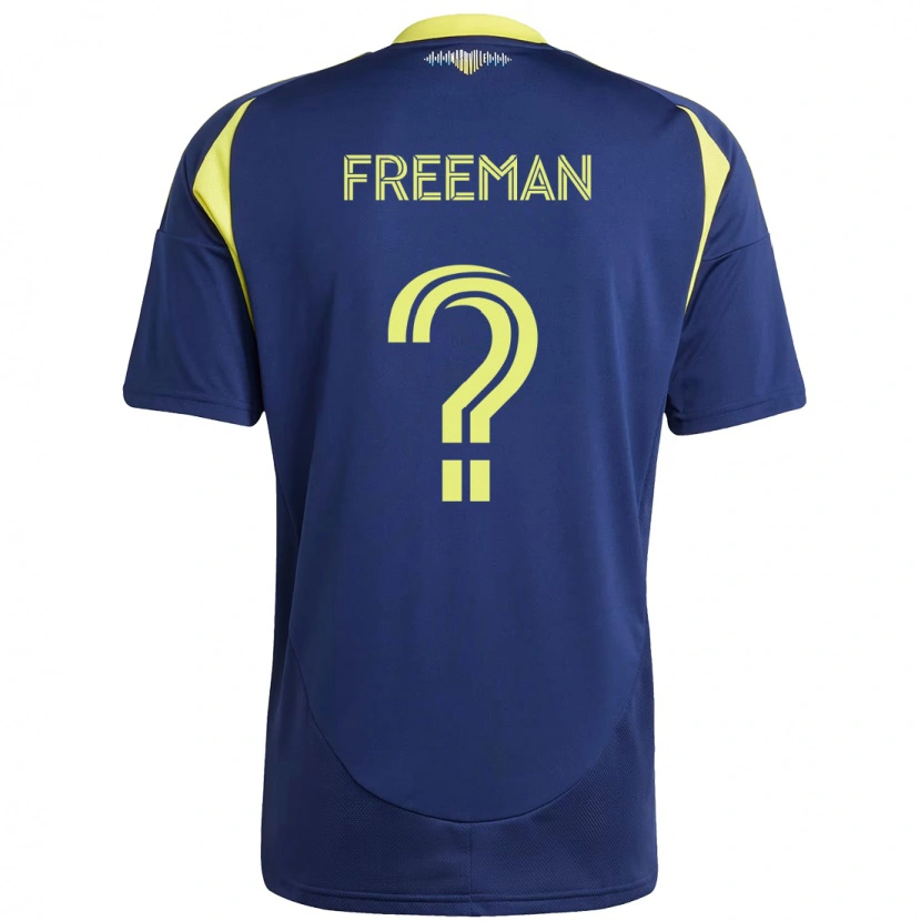 Danxen Kvinnor Tyler Freeman #0 Marinblå Gul Bortatröja Matchtröjor 2025/26 Tröjor T-Tröja