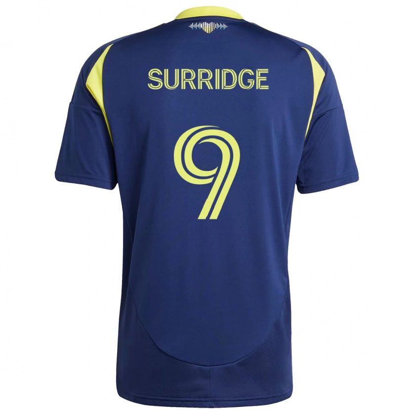 Danxen Kvinnor Sam Surridge #9 Marinblå Gul Bortatröja Matchtröjor 2025/26 Tröjor T-Tröja