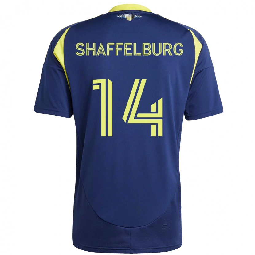 Danxen Kvinnor Jacob Shaffelburg #14 Marinblå Gul Bortatröja Matchtröjor 2025/26 Tröjor T-Tröja