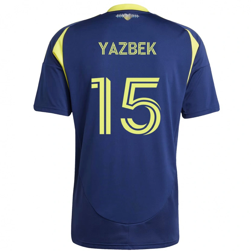 Danxen Kvinnor Patrick Yazbek #15 Marinblå Gul Bortatröja Matchtröjor 2025/26 Tröjor T-Tröja