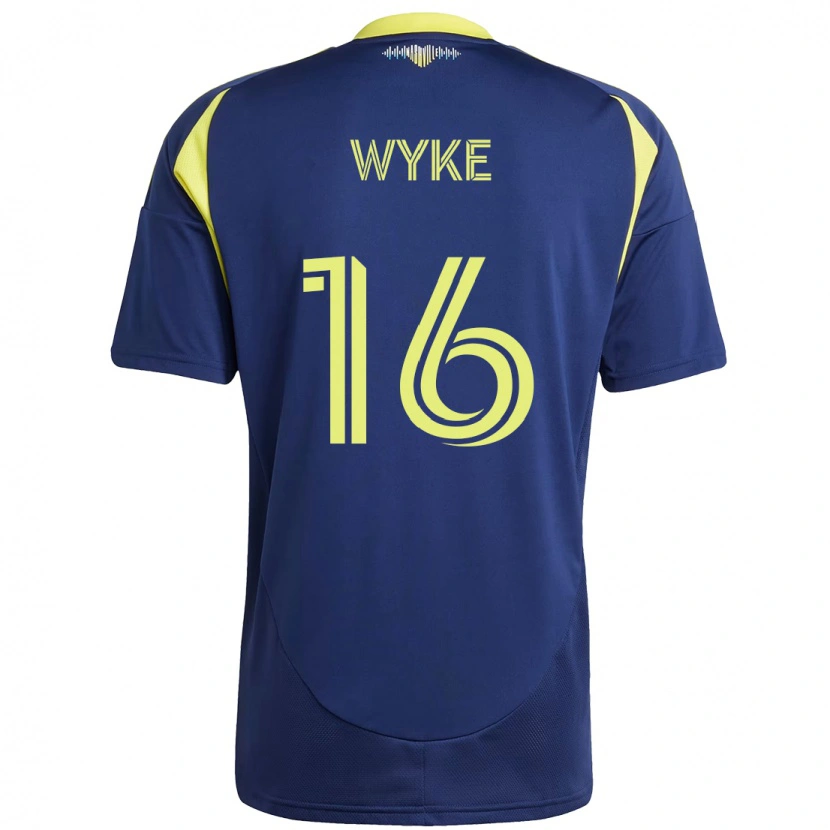 Danxen Kvinnor Laurence Wyke #16 Marinblå Gul Bortatröja Matchtröjor 2025/26 Tröjor T-Tröja