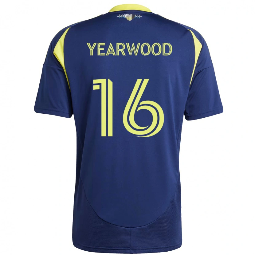 Danxen Kvinnor Dru Yearwood #16 Marinblå Gul Bortatröja Matchtröjor 2025/26 Tröjor T-Tröja