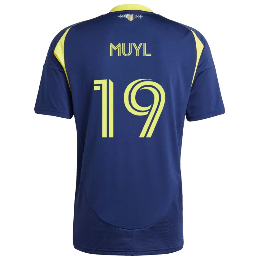 Danxen Kvinnor Alex Muyl #19 Marinblå Gul Bortatröja Matchtröjor 2025/26 Tröjor T-Tröja