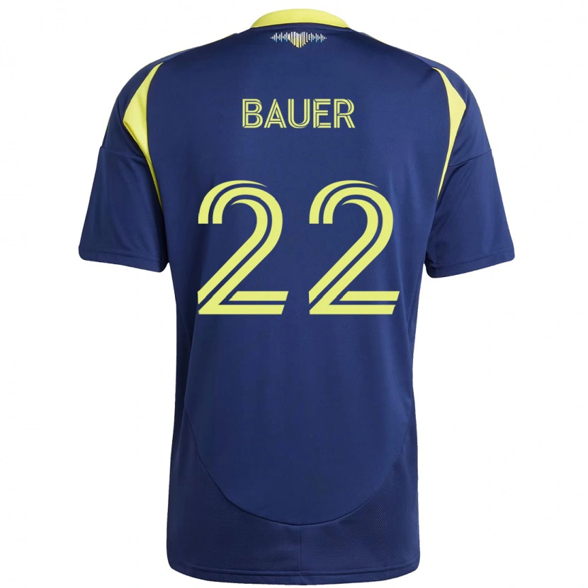 Danxen Kvinnor Josh Bauer #22 Marinblå Gul Bortatröja Matchtröjor 2025/26 Tröjor T-Tröja