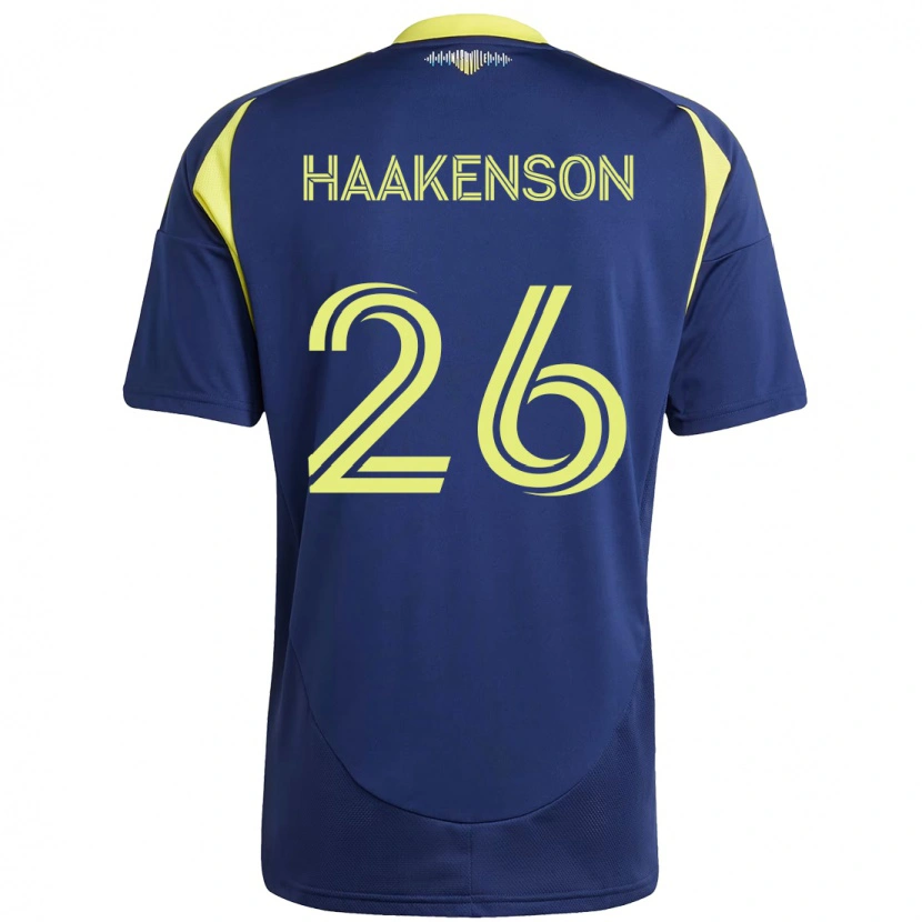 Danxen Kvinnor Luke Haakenson #26 Marinblå Gul Bortatröja Matchtröjor 2025/26 Tröjor T-Tröja