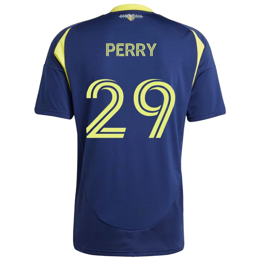 Danxen Kvinnor Nebiyou Perry #29 Marinblå Gul Bortatröja Matchtröjor 2025/26 Tröjor T-Tröja