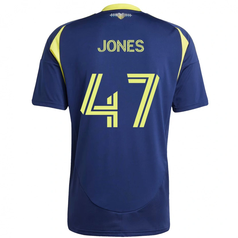 Danxen Kvinnor Isaiah Jones #47 Marinblå Gul Bortatröja Matchtröjor 2025/26 Tröjor T-Tröja