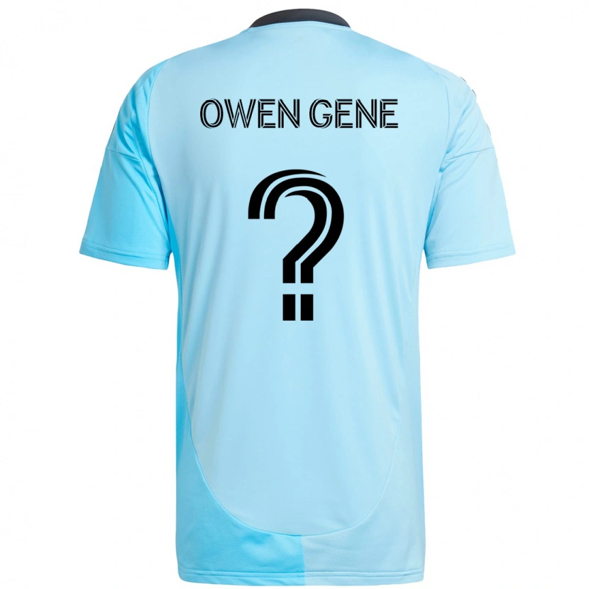 Danxen Kvinnor Owen Gene #0 Himmelsblå Bortatröja Matchtröjor 2025/26 Tröjor T-Tröja