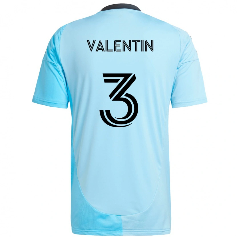 Danxen Kvinnor Zarek Valentin #3 Himmelsblå Bortatröja Matchtröjor 2025/26 Tröjor T-Tröja