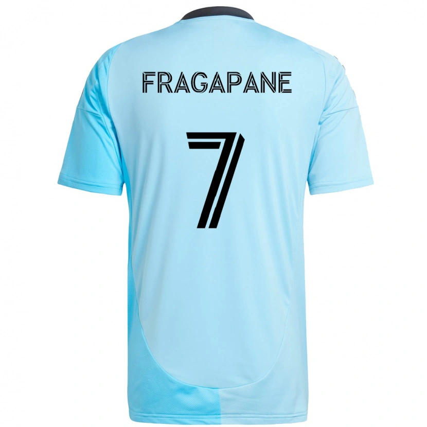 Danxen Kvinnor Franco Fragapane #7 Himmelsblå Bortatröja Matchtröjor 2025/26 Tröjor T-Tröja