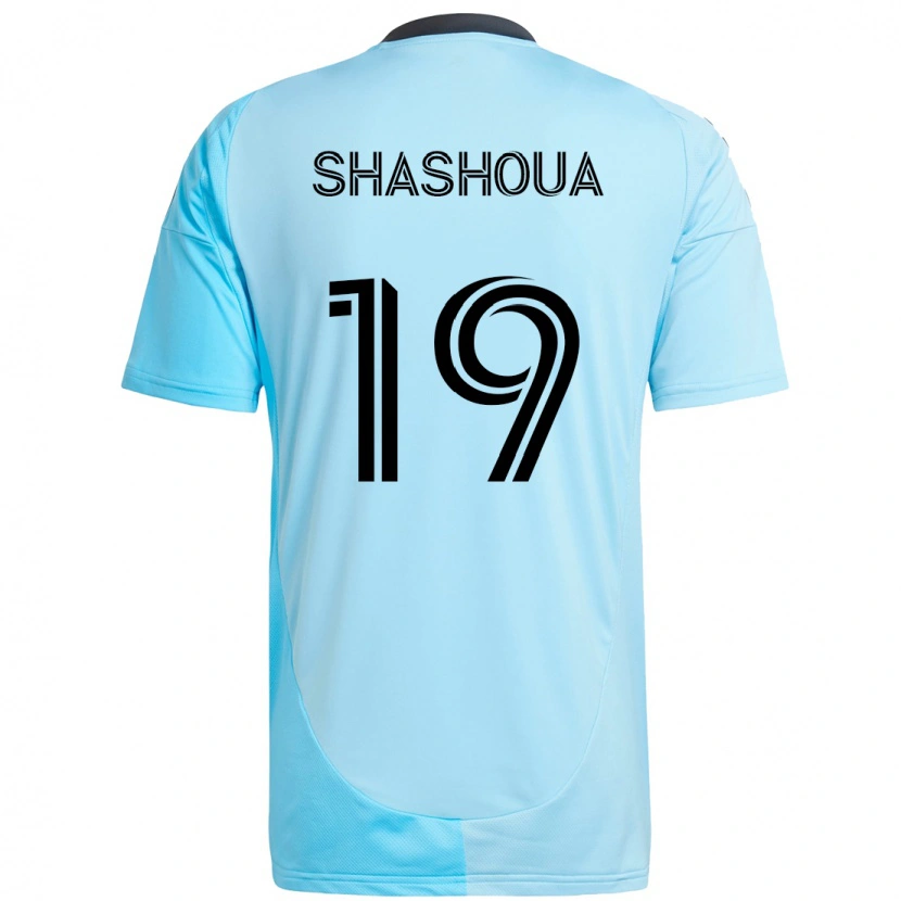 Danxen Kvinnor Sam Shashoua #19 Himmelsblå Bortatröja Matchtröjor 2025/26 Tröjor T-Tröja