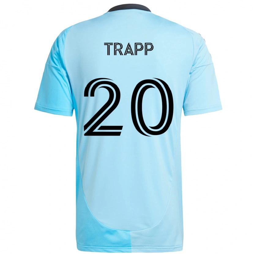 Danxen Kvinnor Wil Trapp #20 Himmelsblå Bortatröja Matchtröjor 2025/26 Tröjor T-Tröja